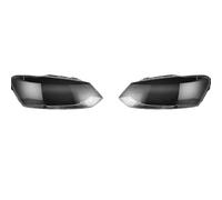 Accessori auto Compatibile Con Polo 2011 2012 2013 Copertura Per Faro Anteriore Auto Paralume In Vetro Trasparente Coprilampada Coprilente Ricambi Di Ricambio(Left and Right)