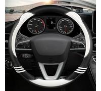 Accessori Auto In Pelle Microfibra A Forma Di O Coprivolante Per Auto Per Seat Per Leon 5F Per Mk3 Per Ibiza 6J(Wit)
