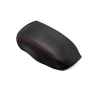 Accessori Auto In Pelle Microfibra Bracciolo Di Controllo Box Copertura Caso Protezione Per Il VW Per Golf 7 MK7 2014-2016(Black-red line)