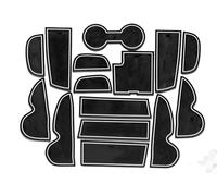 Accessori Auto Interni Per Hyundai Per Ix35 2013-2017 Accessori Auto Per Styling Dell'auto Tappetino Antiscivolo Porta Interna Tazza(Bianco)