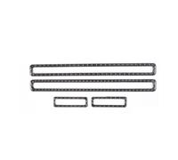 Accessori Auto Interni Per Mitsubishi Per Eclipse | Adesivo per rivestimento della striscia del telaio della presa d'aria della porta interna dell'auto 2006-2011(Nero)