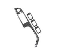Accessori Auto Interno 4 Pezzi Interruttore Alzacristalli Auto Pannello Di Sollevamento Pulsante Trim Adesivi Decorativi Interni Per BMW E90 Serie 3 2005-2012(Shape B)