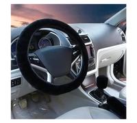 Accessori Auto Interno Coprivolante Morbido 38 Cm Accessorio Per Auto Protezione In Peluche 3 Kit Di Copertura Accessori Interni Auto Custodia Volante Cover Pelle(Black 2)
