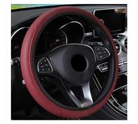 Accessori Auto Interno Fascia Elastica Coprivolante Per Auto Resistente All'usura Senza Maniglia Ad Anello Interno Custodia Volante Cover Pelle(Wine Red)