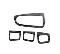 Accessori Auto Interno Per Benz W205 Per GLC 2015-2018, Cornice Per Pulsante Sollevamento Vetro Bracciolo Portiera Con Motivo Carbonio(Carbon Black RHD)