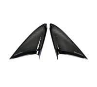 Accessori Auto Interno Per BMW Serie 5 G30 G38 2018-2023 Copertura Altoparlante Audio Montante Anteriore Auto Argentato Nero 2 Pezzi/set(Nero)