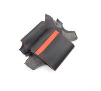 Accessori Auto Interno Per BMW X3 E83 2005 2006 2007 2008 2009 2010 Coprivolante Per Auto Perforato E Cucito A Mano, Finitura Protettiva(Red line-Red)
