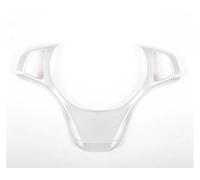 Accessori Auto Interno Per BMW X3 E83 2006-2010 ABS Argento/Fibra Di Carbonio Telaio Di Copertura Del Volante Dell'Auto Adesivo Accessori Per Auto(Argento)