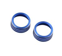Accessori Auto Interno Per Ford Per Focus 3 Per MK3 2014-2017 Berlina ST Pomello Interruttore Controllo Riscaldamento AC Anello Copertura Accessori Auto(Blue)