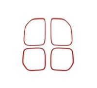 Accessori Auto Interno Per GMC Per Sierra 2014 2015 2016 2017 2018 Accessori Interni Adesivi Decorativi Per Altoparlanti Per Portiere Auto(Red)