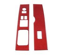 Accessori Auto Interno Per Nissan Per 350Z 2003-2006 Car Styling Car Glass Lift Switch Button Frame Sticker Accessori Interni Auto LHD(Carbon look Red)