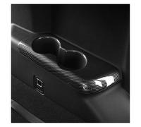 Accessori Auto Interno Per Toyota Per Highlander XU70 Per Kluger 2020-2024 Pannello Copertura Della Tazza Scarico Bracciolo Posteriore Rifinitura Dell'acqua Decorazione(Fibra di carbonio)
