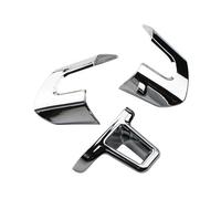 Accessori Auto Interno Per VW Per Golf 6 MK6 Per Polo Per MK5 Per Polo Accessori ABS Cromato Volante Dell'automobile Adesivo Copertura Paillettes Trim Custodia Volante Cover Pelle(3Pcs)