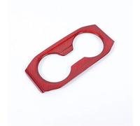 Accessori Auto Per BMW Per Serie 5 Per G60 2024 Pannello Portabicchieri Posteriore Auto Fibra Carbonio Copertura Decorativa Interni Decorazione Di Interni Auto(RED Carbon)
