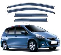 Accessori auto per Honda FIT/JAZZ Hatchback GD 2001-2007: deflettori laterali e tendine antipioggia. Ottimizzano l'aerazione in caso di maltempo, upgrade comfort di guida.