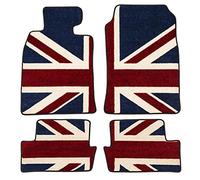 Accessori auto Per MINI Per Cooper Per R50 R53 3 PORTE Per HATCHBACK R52 4 Pezzi Sinistra Rright Timone Tappetini Tappetino per auto tutte stagioni(Left red)