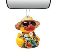 Accessori Auto per Specchietto Retrovisore - Ornamento Specchietto Retrovisore Auto 2D Acrilico Gialla | Decorativo a Forma di Animale per Borsa Portachiavi Adulti e Bambini