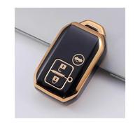Accessori Auto Per Suzuki Per Swift Per Wagon R Per Monopoly Keyless Shell Protector Key Chain 2 3 4 Button TPU Key Case Cover(Black3)