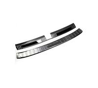 Accessori Auto Per VW Per T-ROC 2017-2023 In Acciaio Inox Interno Ed Esterno Paraurti Posteriore Piastra Di Protezione Finiture 2 Pezzi(Black)