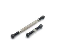 Accessori Auto RC Compatibile con MN D90 D99 per MN-90 FJ-45 1/12 RC Car Crawler Tiranteria dello Sterzo Regolabile in Metallo Servo Link Pull Rod Tenditore(Black)