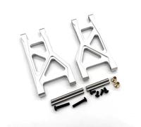 Accessori Auto RC Compatibile con Tamiya 1/10 DT04 58741 DT03 58587 58628 RC Auto Parti di Aggiornamento Accessori in Metallo Posteriore Inferiore per Componenti del Braccio Oscillante(Silver)
