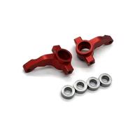 Accessori Auto RC Compatibile con Tamiya DT04 58741 1/10 Rc Auto Aggiornamento Accessori di Modifica Parti 2 Pezzi Coppe Sterzo in Metallo(Red)