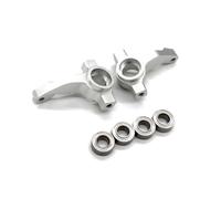 Accessori Auto RC Compatibile con Tamiya DT04 58741 1/10 Rc Auto Aggiornamento Accessori di Modifica Parti 2 Pezzi Coppe Sterzo in Metallo(Silver)