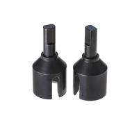 Accessori Auto RC Compatibile con Tamiya DT04 58741 1/10 RC Auto Aggiornamento Parti di Ricambio Accessori 2 Pezzi in Acciaio Cambio Posteriore Drive Cup Diff Cup