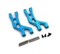 Accessori Auto RC Compatibile con Tamiya DT04 58741 DT03 58587 1/10 Rc Accessori per Auto di Aggiornamento Parti Posteriori in Metallo Superiore per Componente Braccio Oscillante(Blue)