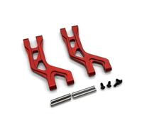Accessori Auto RC Compatibile con Tamiya DT04 58741 DT03 58587 1/10 Rc Accessori per Auto di Aggiornamento Parti Posteriori in Metallo Superiore per Componente Braccio Oscillante(Red)
