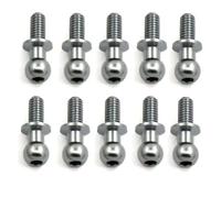Accessori Auto RC Compatibile con Tamiya per TT01 per TT02 D5 1/10 RC Drift Car Pezzi di Ricambio Accessori 10 Pezzi M3 Viti A Testa Sferica Esagonale in Metallo(Silver)