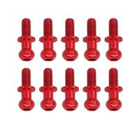 Accessori Auto RC Compatibile con Tamiya per TT01 per TT02 D5 1/10 RC Drift Car Pezzi per La Modifica di Ricambio Accessori Viti A Testa Esagonale in Metallo M3(Red)