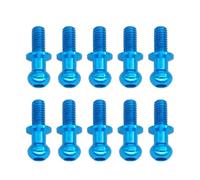 Accessori Auto RC Compatibile con Tamiya per TT01 per TT02 per Sakura 1/10 RC Car Parts per Accessori Universali 10 Pezzi M3 Viti A Testa Sferica Esagonale in Metallo(Blue)