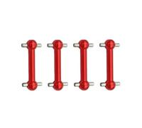 Accessori Auto RC Compatibile con Tamiya per TT01 per TT02 TT01D TT01E TA04 1/10 RC Auto Parti di Aggiornamento Accessori 4 Pezzi Albero di Trasmissione in Metallo CVD Dogbone(Red)