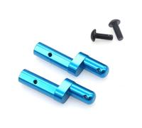 Accessori Auto RC Compatibile con Tamiya per TT02 1/10 RC Auto Aggiornamento Parti di Modifica Accessori 2 Pezzi Piastra Batteria in Metallo Staffa di Supporto per Montaggio(Blue)