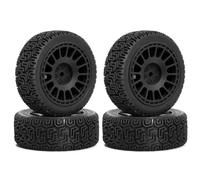 Accessori Auto RC Compatibile con Tamiya XV01 XV02 per TT01 per TT02 1/10 RC Car per Racing Upgrade Set 4 Pezzi 68mm Gomma per Pneumatici da per Rally(Black)