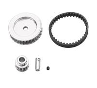 Accessori Auto RC Compatibile con TRXs per TRX4 per TRX6 1/10 RC Crawler Car Upgrade Parts Sistema di Trasmissione A Cinghia 12T 30T(White)