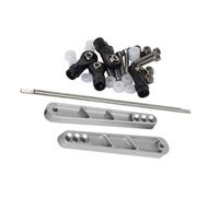 Accessori auto RC Per Axial Per RR10 Per Bomber 90053 90048 AX31331 Set Barra Antirollio Posteriore Metallo Collegamento Per Panhard 1/10 RC Per Rock Per Racing Car Parti Aggiornamento(Silver)
