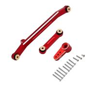 Accessori Auto Rc Per Axial Per SCX24 Adatto Emax ES08MA II E Servo RC Track Car Collegamento Sterzo In Metallo Supporto Parti Di Aggiornamento Auto(Red steering set)
