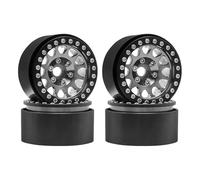 Accessori Auto RC per Hsp per Wraith per Tamiya per Axial per SCX10 D90 per HPI 1/10 rc Car Ricambio Metallo 1.9 Beadlock Mozzo Cerchione Modifica(Natural)