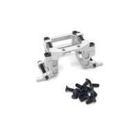 Accessori Auto Rc Per MINI Per MINI-Q9 1/28 Coperture Superiori E Inferiori Del Cambio Anteriore E Posteriore In Metallo Accessori Per L'aggiornamento Dell'auto RC(Silver)