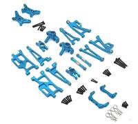 Accessori auto RC Per MJX 14209 14210 1/14 Tazza Sterzo Braccio Oscillante Superiore Inferiore Set Torre Ammortizzatore Supporto Corpo Post RC Auto Parti Aggiornamento Accessori Rimontaggio(Blue)