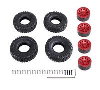 Accessori Auto Rc Per MN D90 98 99S 78 82 99sV2 1/16 Per WPL C14 C24 C34 1/2 Rc Car Per Tipo Di Clip Pneumatico Morbido Pelle Aggiornamento Parti Metalliche Accessori(Red)