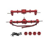 Accessori Auto Rc Per MN Per MN168 1/12 Kit Assale Portale In Metallo Assemblaggio Anteriore E Posteriore Adattatore Da 12 Mm Ricambi Per Aggiornamento Auto RC(Red)