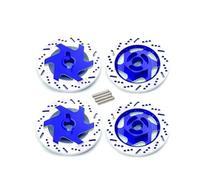 Accessori Auto Rc Per Sakura D4 Per Le Corse 1/10 4 Pezzi Scatola Per Cerchi In Metallo Con Disco Freno, Adattatore Esagonale In Metallo Per Auto Per Strada Ricambi Per Auto RC(Blue)
