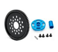Accessori Auto RC per Tamiya per TT02 1/10 Metallo 63T 64T 66T 68T 71T 54500 Spur Gear E Mount Set di Ingranaggi Ad Alta velocità Sostituzione RC Auto Parti Aggiornamento(68T)