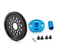 Accessori Auto RC per Tamiya per TT02 1/10 Metallo 63T 64T 66T 68T 71T 54500 Spur Gear E Mount Set di Ingranaggi Ad Alta velocità Sostituzione RC Auto Parti Aggiornamento(66T)