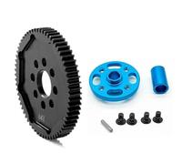 Accessori Auto RC per Tamiya per TT02 1/10 Metallo 63T 64T 66T 68T 71T 54500 Spur Gear E Mount Set di Ingranaggi Ad Alta velocità Sostituzione RC Auto Parti Aggiornamento(64T)