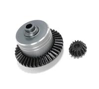 Accessori Auto RC per Tamiya per TT02 TT02B XV02 1/10 Custodia Differenziale Metallo con Ingranaggio Principale Acciaio Spur Gear RC Auto Parti Aggiornamento Accessori per La Modifica(Gray)