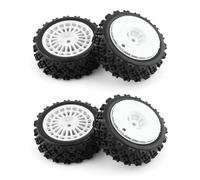 Accessori Auto RC per Tamiya per XV01 TA06 per TT-01 TT-02 PTG-2 1/10 72mm Gomma Pneumatici delle Ruote RC Auto da per Corsa Parti di Aggiornamento Accessori Modifica(White)